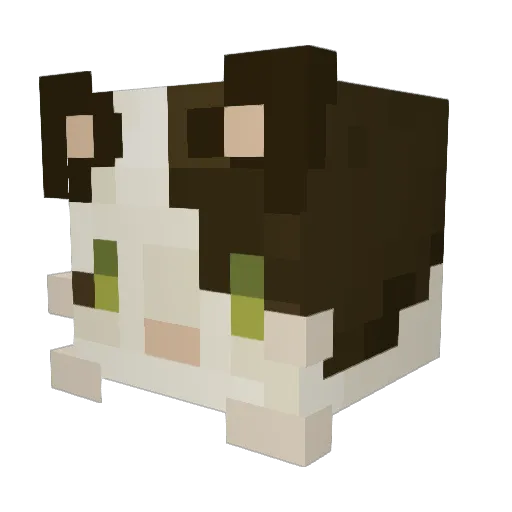 clareetz Minecraft avatar head, 3D render