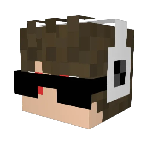clarencemclancy Minecraft avatar head, 3D render