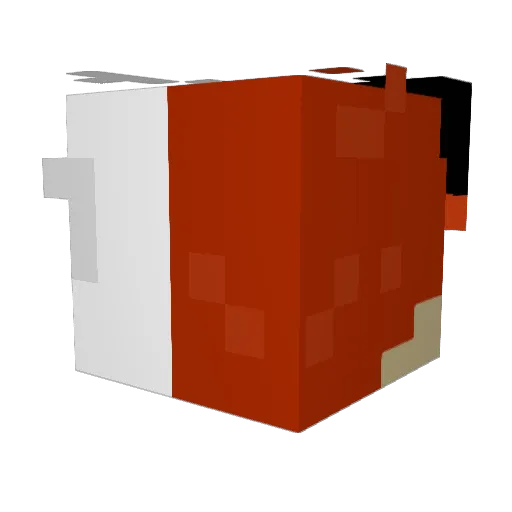 clareww123 Minecraft avatar head, 3D render
