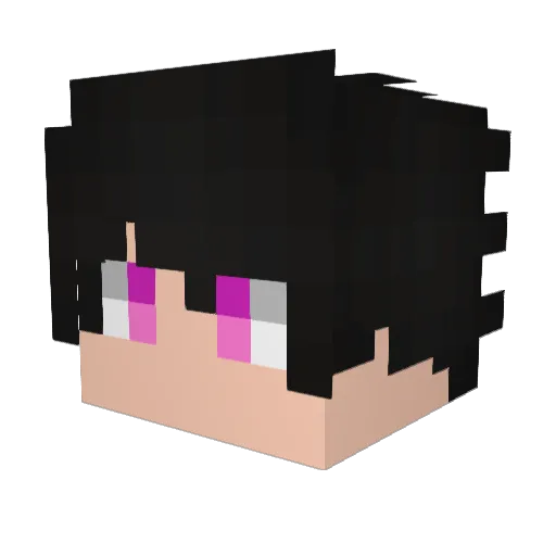 clarinhaaaa Minecraft avatar head, 3D render