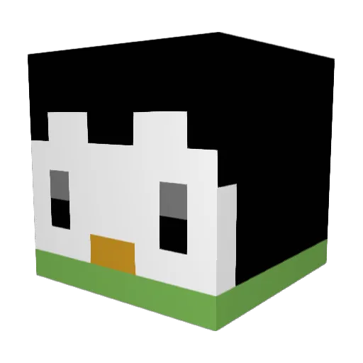 clarinskaa Minecraft avatar head, 3D render
