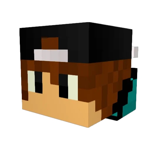 clark_108 Minecraft avatar head, 3D render