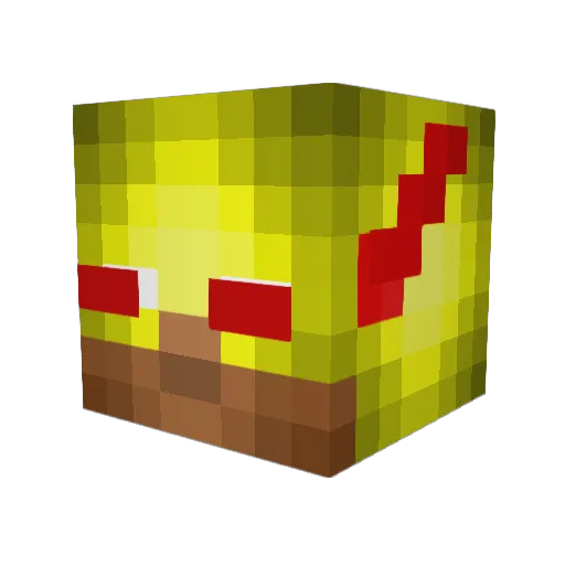 clarkyradio Minecraft avatar head, 3D render