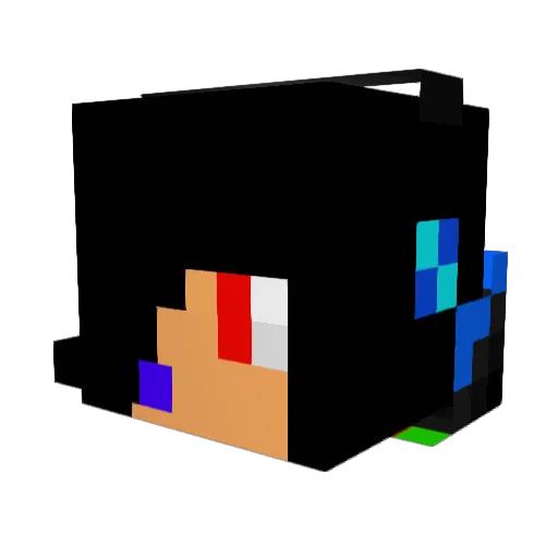 clarson01288 Minecraft avatar head, 3D render