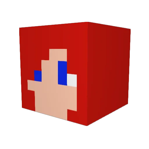 clary23 Minecraft avatar head, 3D render