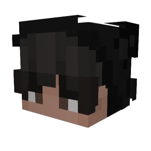 clashp3x Minecraft avatar head, 3D render