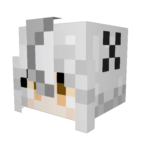 clasic_first Minecraft avatar head, 3D render