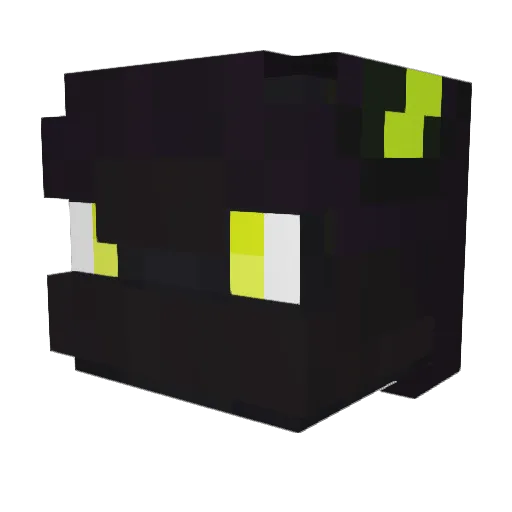 classicExxoo Minecraft avatar head, 3D render