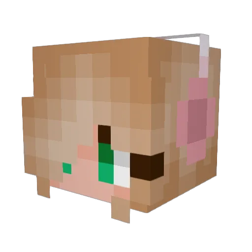 classicFaye Minecraft avatar head, 3D render