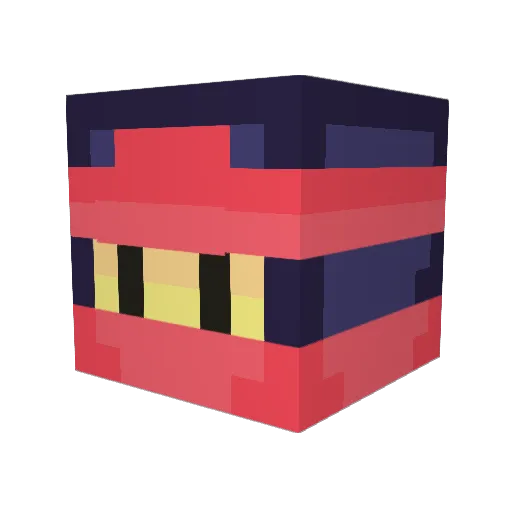 classicFlubber Minecraft avatar head, 3D render