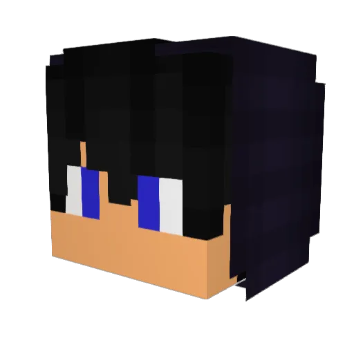 classic_play Minecraft avatar head, 3D render