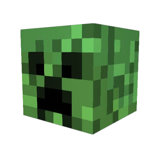 classicv1be Minecraft avatar head, 3D render