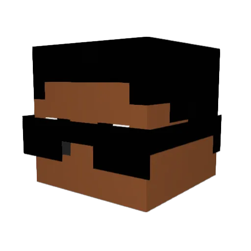 classxv Minecraft avatar head, 3D render