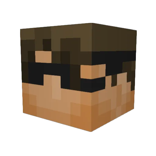 classycards Minecraft avatar head, 3D render
