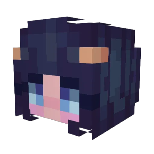 claticel Minecraft avatar head, 3D render