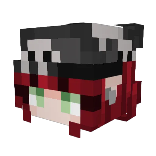 clatzz Minecraft avatar head, 3D render