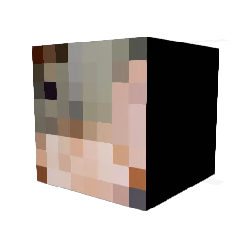 claudio_dias008 Minecraft avatar head, 3D render