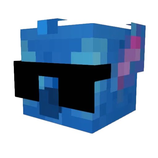 claudioaab Minecraft avatar head, 3D render
