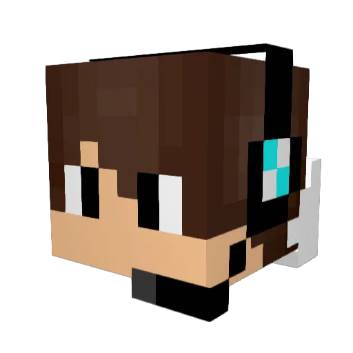 claudiu14 Minecraft avatar head, 3D render