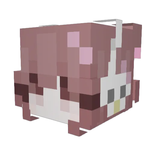 clausl Minecraft avatar head, 3D render