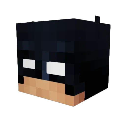 clawedmagician Minecraft avatar head, 3D render