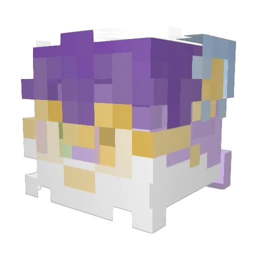 clawjob Minecraft avatar head, 3D render