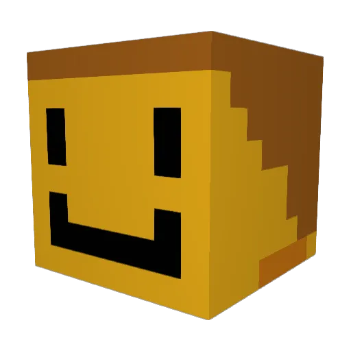 clawsthecat Minecraft avatar head, 3D render