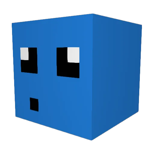 claxii Minecraft avatar head, 3D render