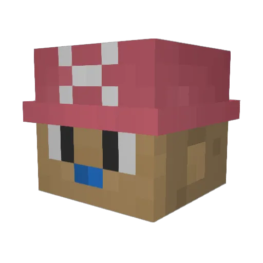 clay13chopper Minecraft avatar head, 3D render