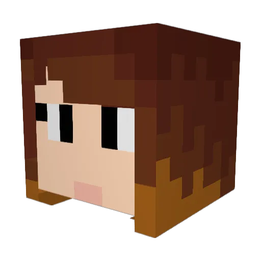 claykid12345 Minecraft avatar head, 3D render