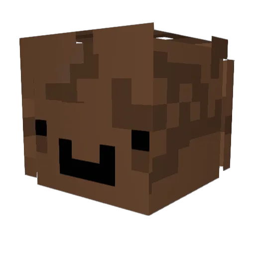 claything Minecraft avatar head, 3D render
