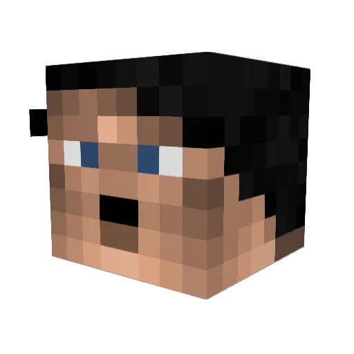 clayton42 Minecraft avatar head, 3D render