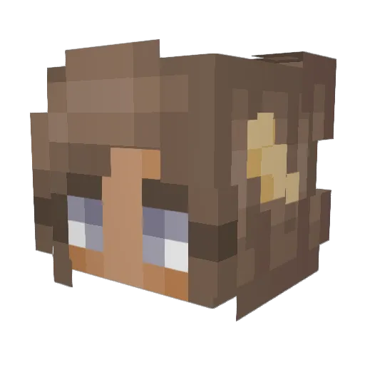 claytoniscrazy Minecraft avatar head, 3D render