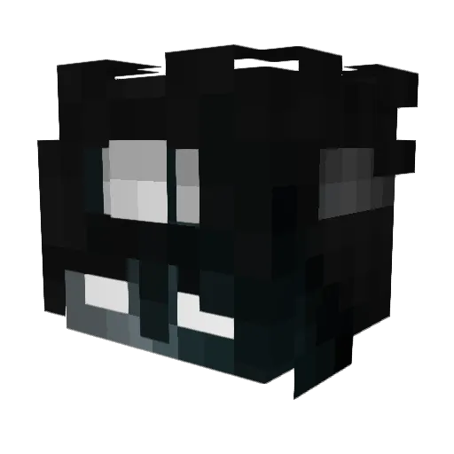 clckrn Minecraft avatar head, 3D render