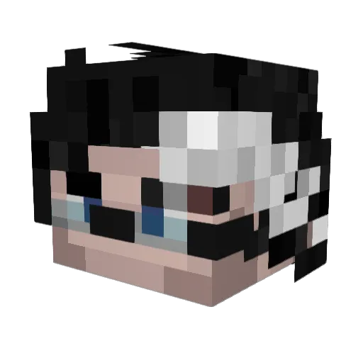 clckwrkimitation Minecraft avatar head, 3D render