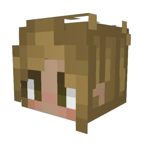 cldon_ Minecraft avatar head, 3D render