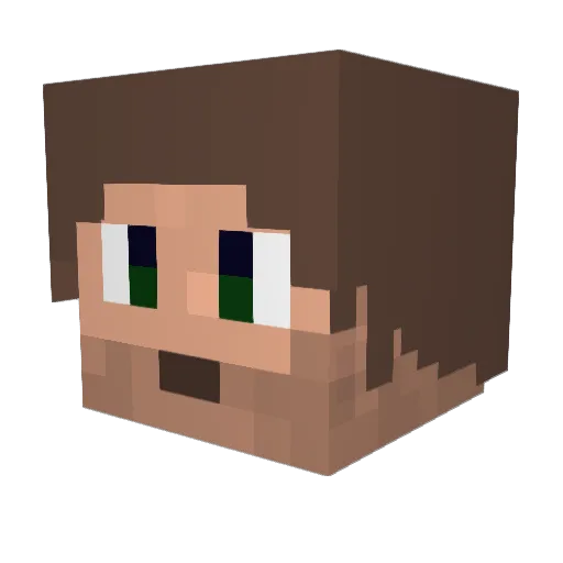 cle_clee Minecraft avatar head, 3D render