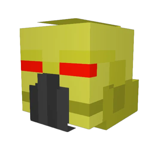 cleanrainbow Minecraft avatar head, 3D render