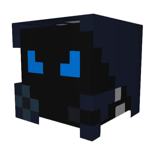 clear_ask Minecraft avatar head, 3D render