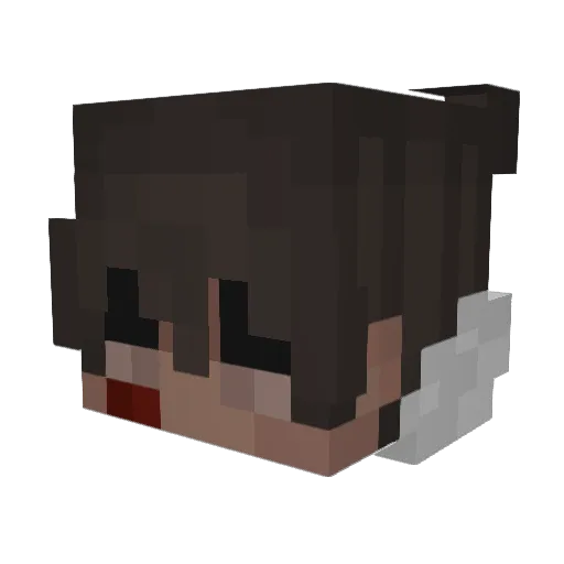 clearly_guy Minecraft avatar head, 3D render