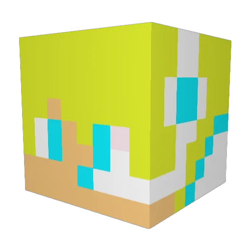 clecle5 Minecraft avatar head, 3D render