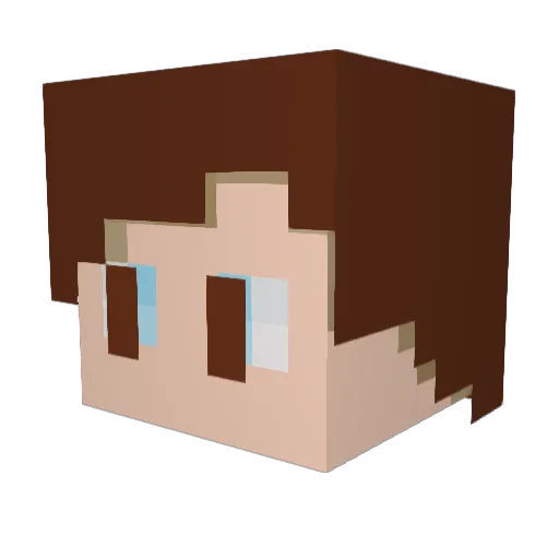 cleetusyeetus117 Minecraft avatar head, 3D render