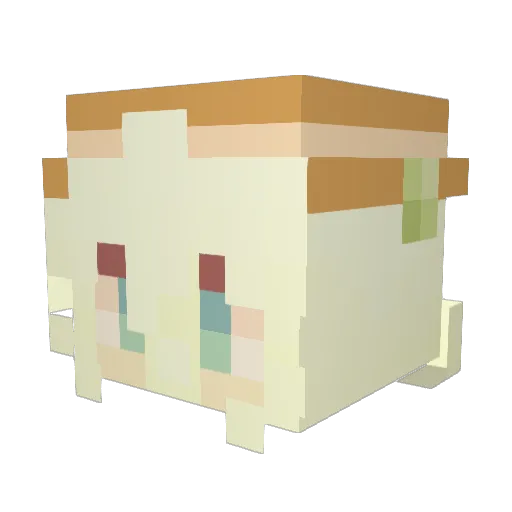 clefcolors Minecraft avatar head, 3D render