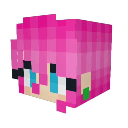 clefz Minecraft avatar head, 3D render