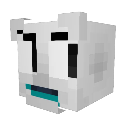 clegey Minecraft avatar head, 3D render