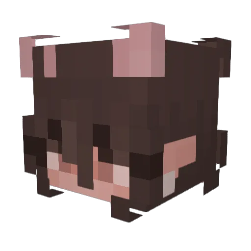 clel505 Minecraft avatar head, 3D render
