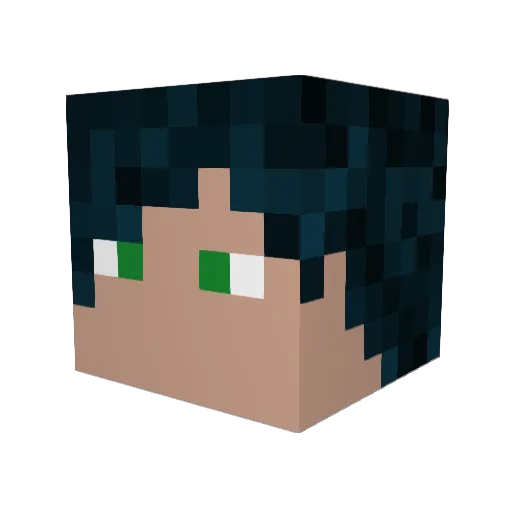 clem4lp Minecraft avatar head, 3D render