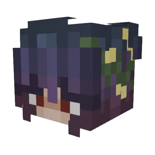 clem_187 Minecraft avatar head, 3D render