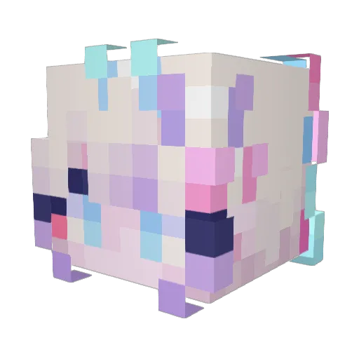 clem_ekitten Minecraft avatar head, 3D render
