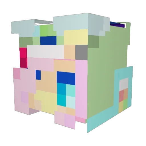 clemandtsuki Minecraft avatar head, 3D render